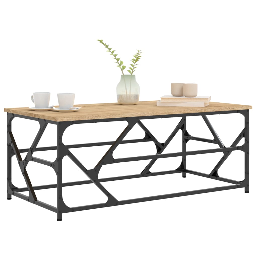 Table basse Chêne sonoma 100x50x40 cm Bois d'ingénierie - XIOS