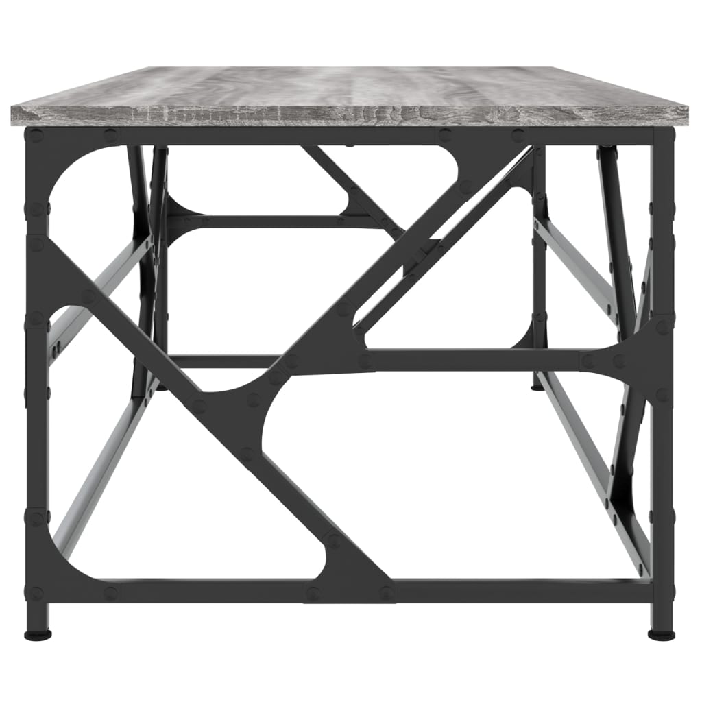 Table basse Sonoma gris 100x50x40 cm Bois d'ingénierie - XIOS