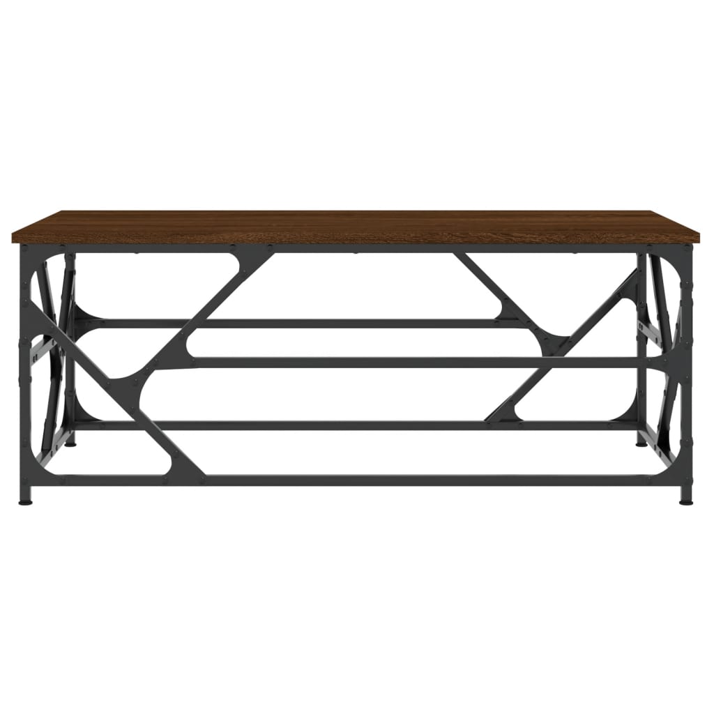 Table basse Chêne marron 100x50x40 cm Bois d'ingénierie - XIOS