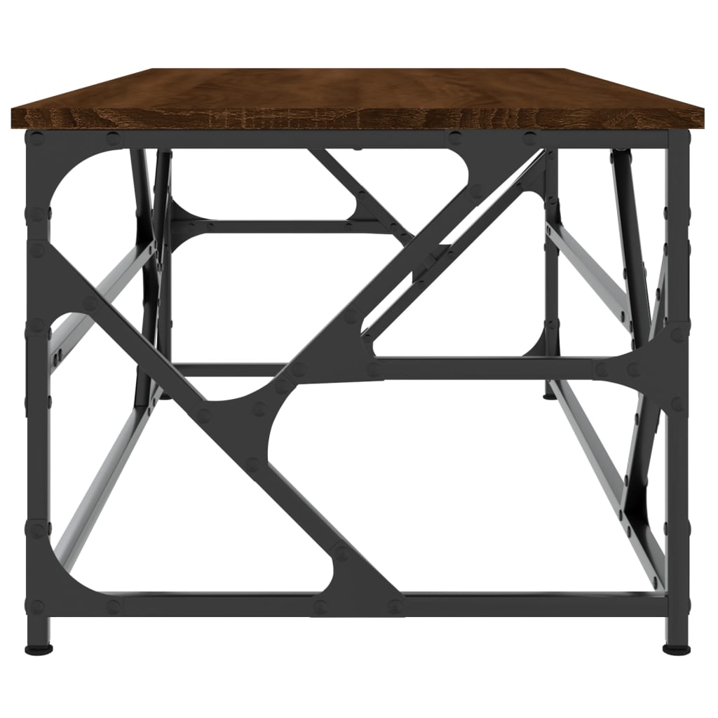 Table basse Chêne marron 100x50x40 cm Bois d'ingénierie - XIOS