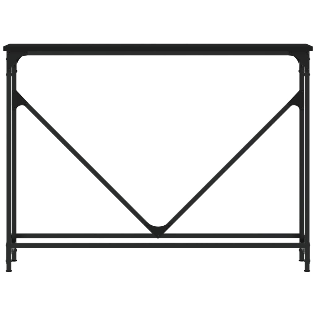Table console noir 102x22,5x75 cm bois d'ingénierie - XIOS