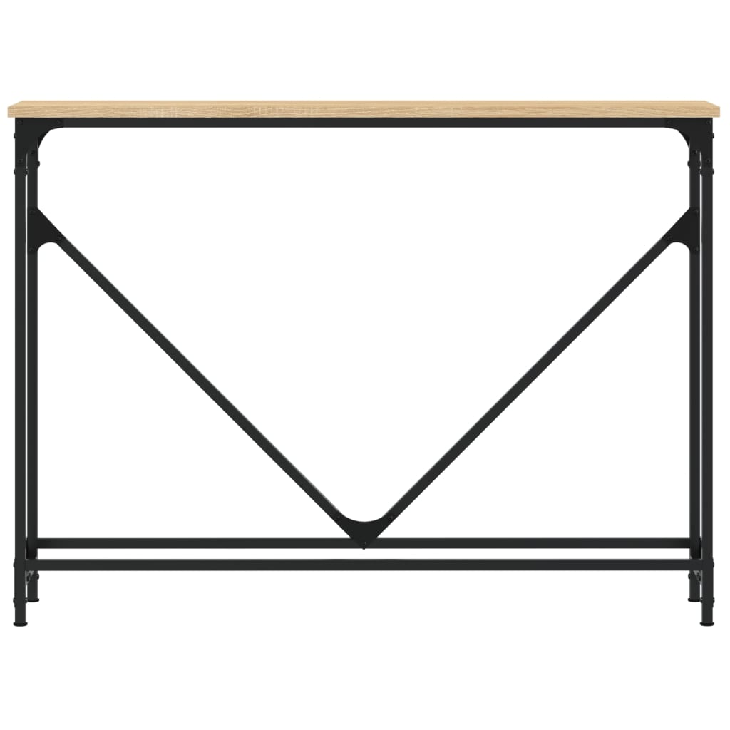 Table console chêne sonoma 102x22,5x75 cm bois d'ingénierie - XIOS