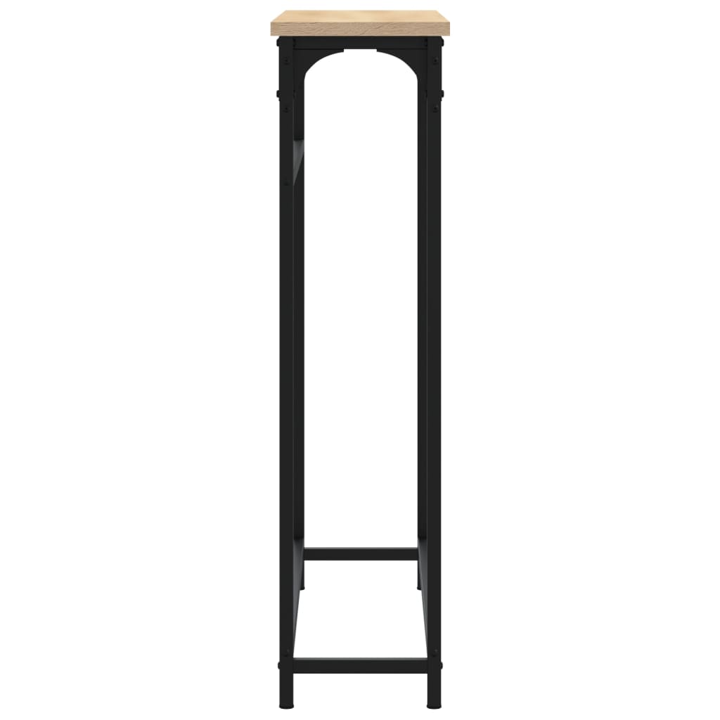 Table console chêne sonoma 75x19,5x75 cm bois d'ingénierie - XIOS