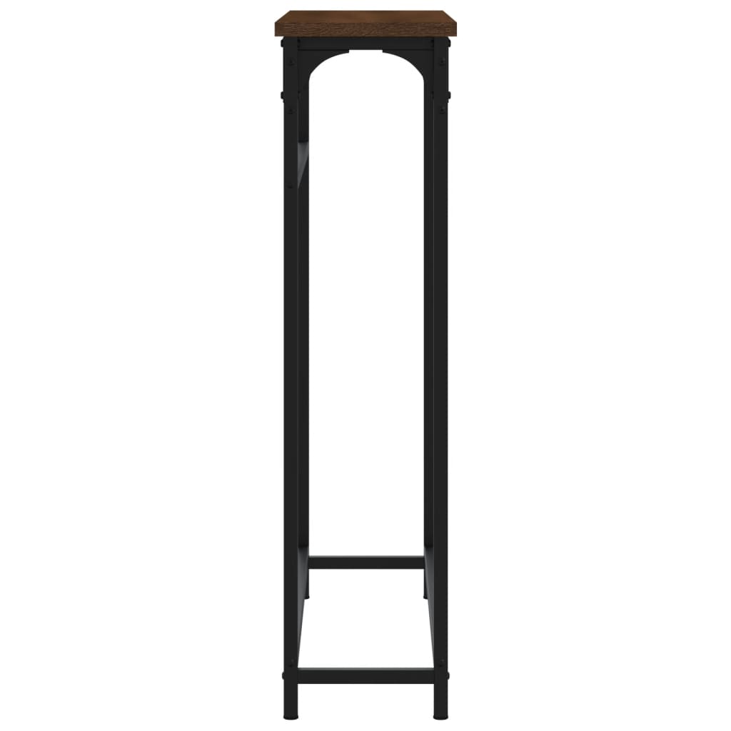 Table console chêne marron 75x19,5x75 cm bois d'ingénierie Tables d'appoint vidaXL
