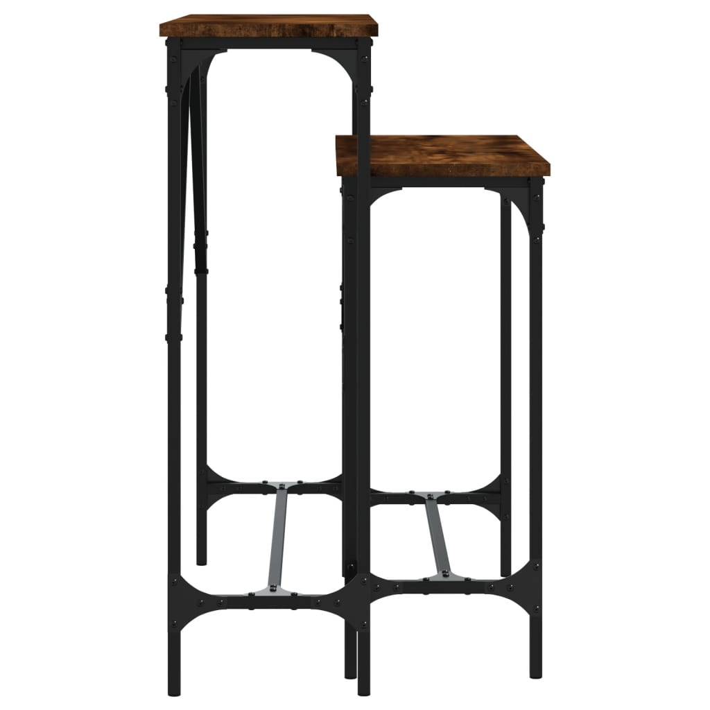 Tables console 2 pcs chêne fumé bois d'ingénierie - XIOS