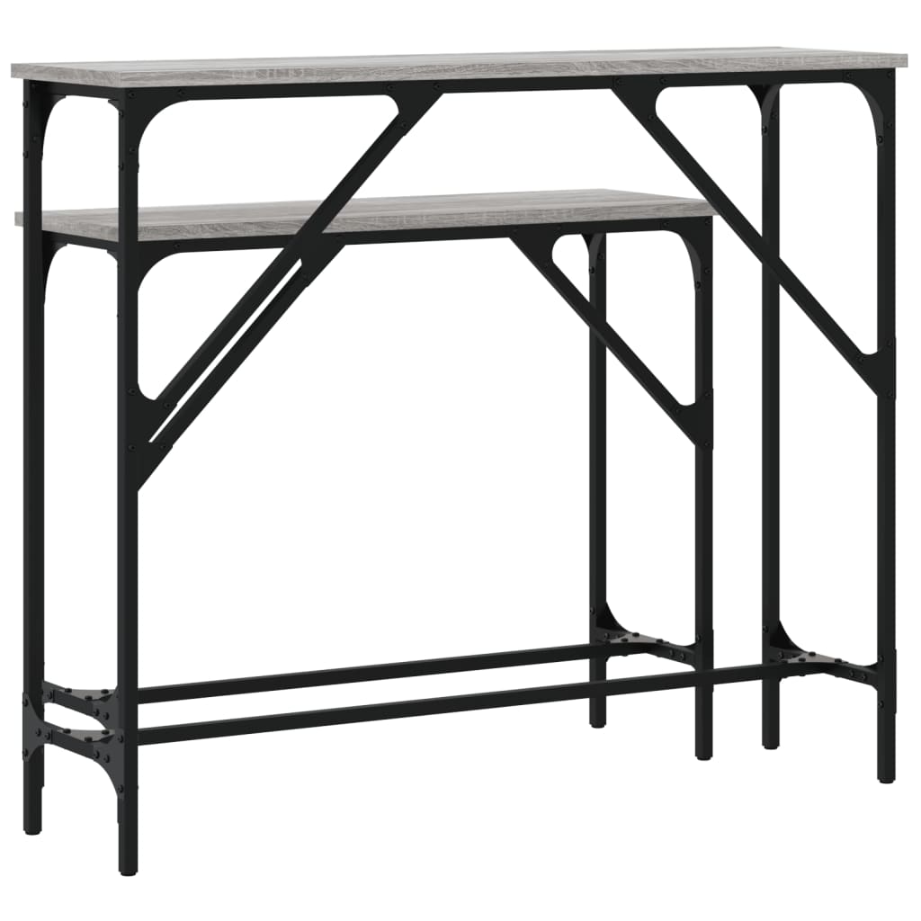 Tables console 2 pcs sonoma gris bois d'ingénierie - XIOS