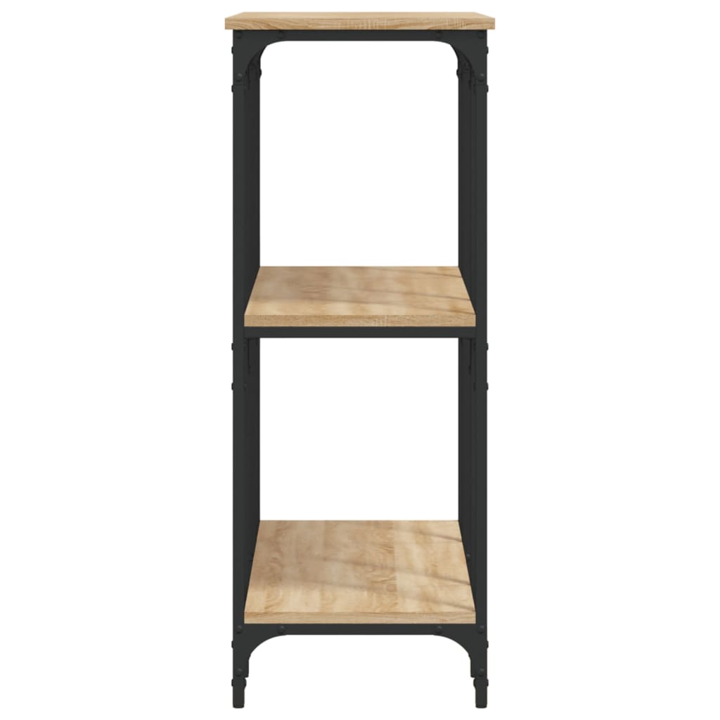 Table console chêne sonoma 102x35x90 cm bois d'ingénierie - XIOS