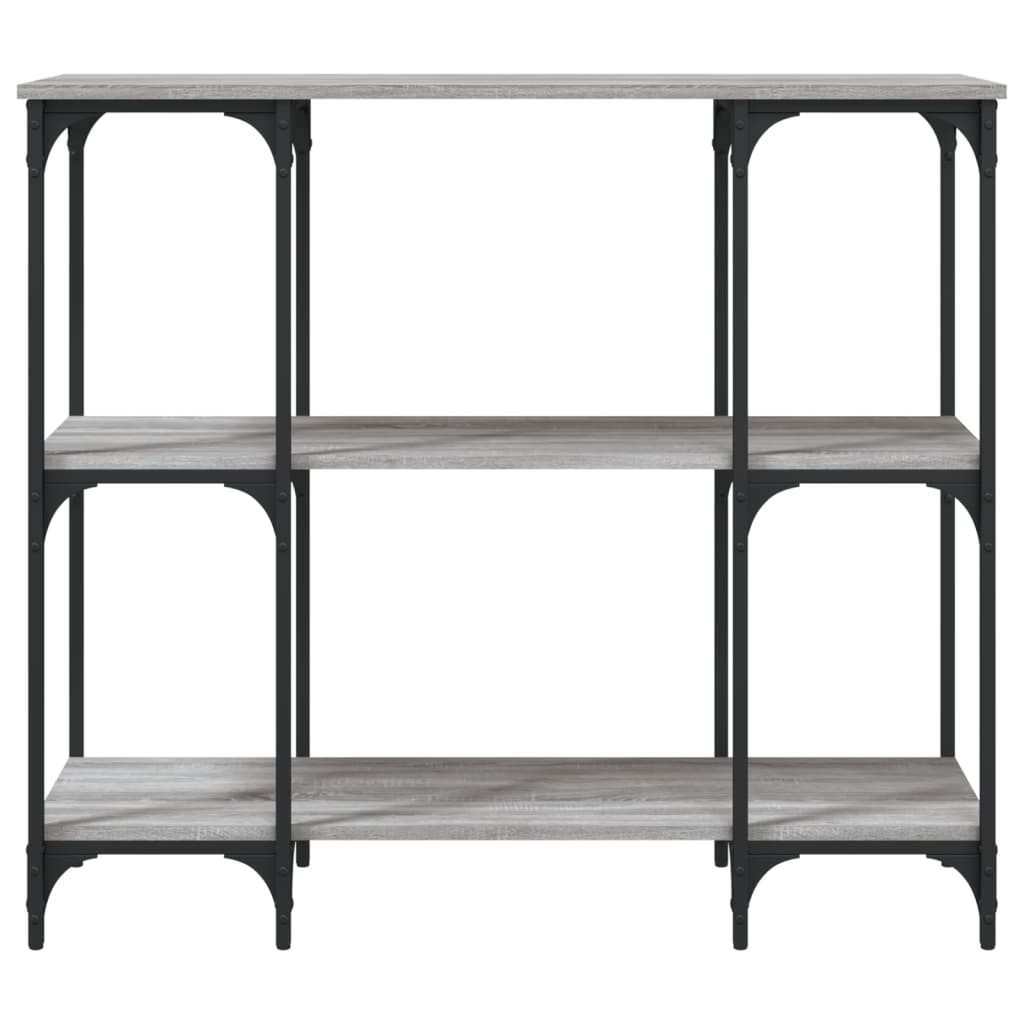 Table console sonoma gris 102x35x90 cm bois d'ingénierie - XIOS