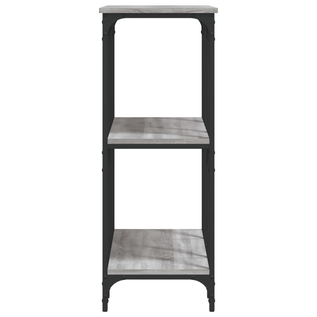 Table console sonoma gris 102x35x90 cm bois d'ingénierie - XIOS