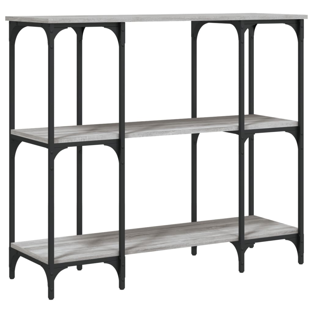 Table console sonoma gris 102x35x90 cm bois d'ingénierie - XIOS