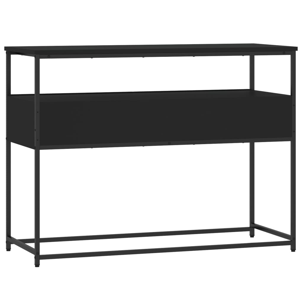 Table console noir 100x40x75 cm bois d'ingénierie - XIOS