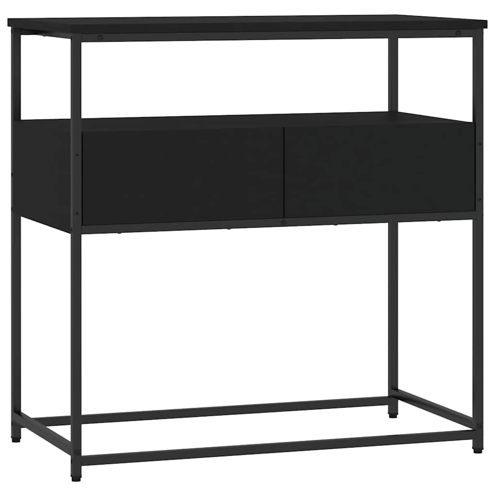 Table console noir 75x40x75 cm bois d'ingénierie - XIOS
