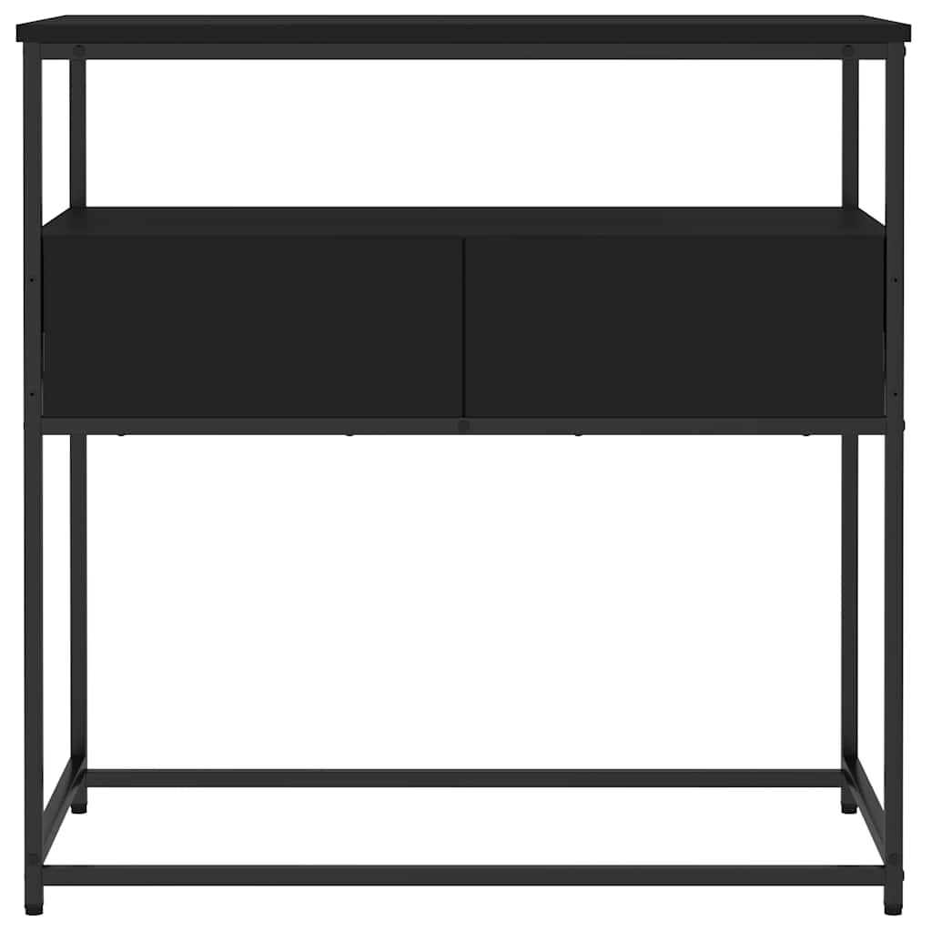Table console noir 75x40x75 cm bois d'ingénierie - XIOS