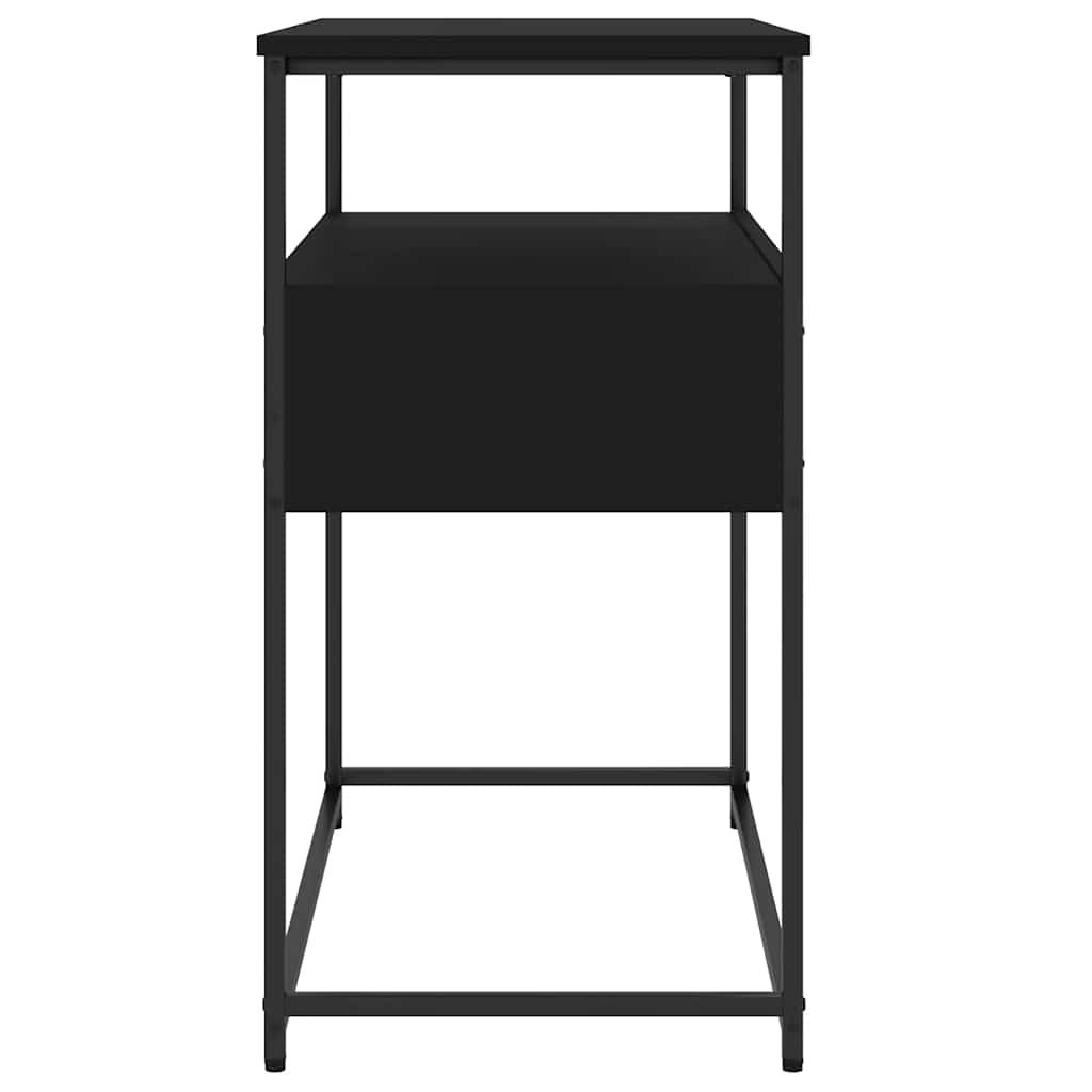 Table console noir 75x40x75 cm bois d'ingénierie - XIOS