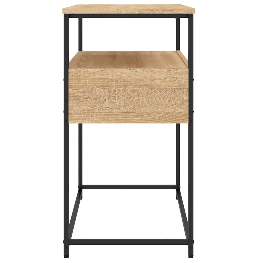 Table console chêne sonoma 75x40x75 cm bois d'ingénierie - XIOS