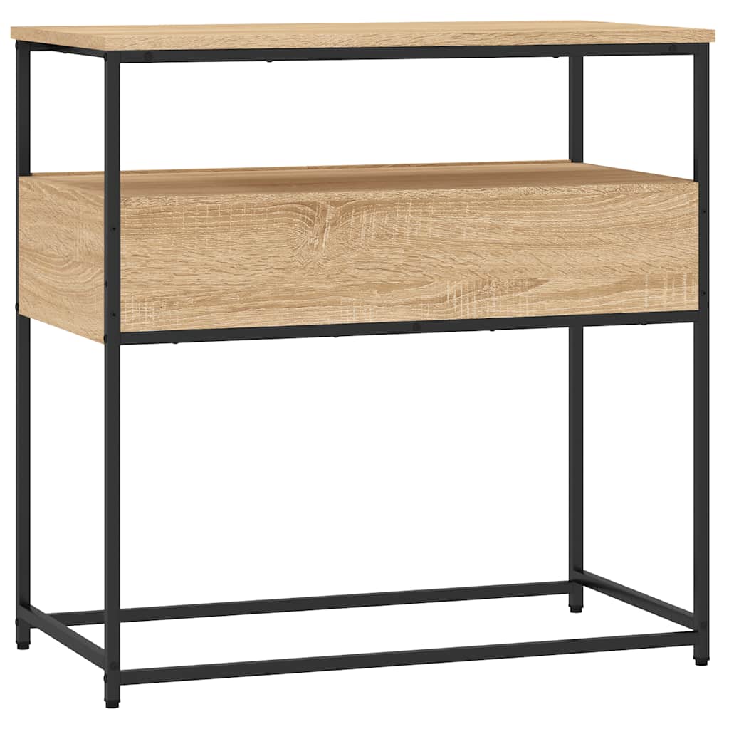 Table console chêne sonoma 75x40x75 cm bois d'ingénierie - XIOS