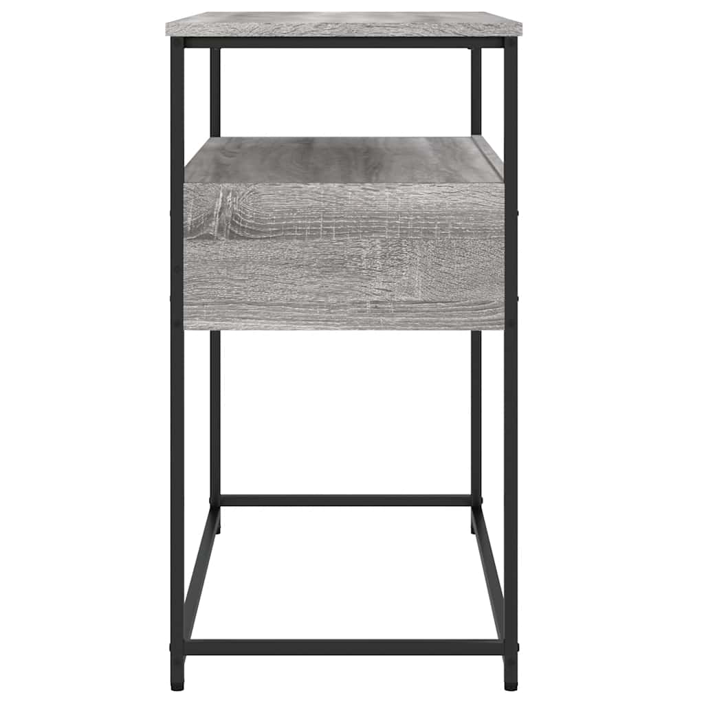 Table console sonoma gris 75x40x75 cm bois d'ingénierie - XIOS