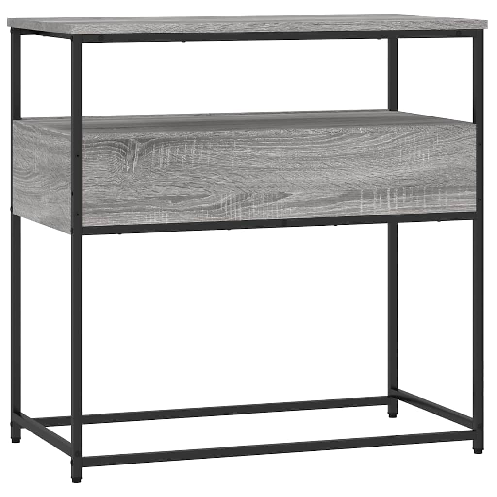Table console sonoma gris 75x40x75 cm bois d'ingénierie - XIOS
