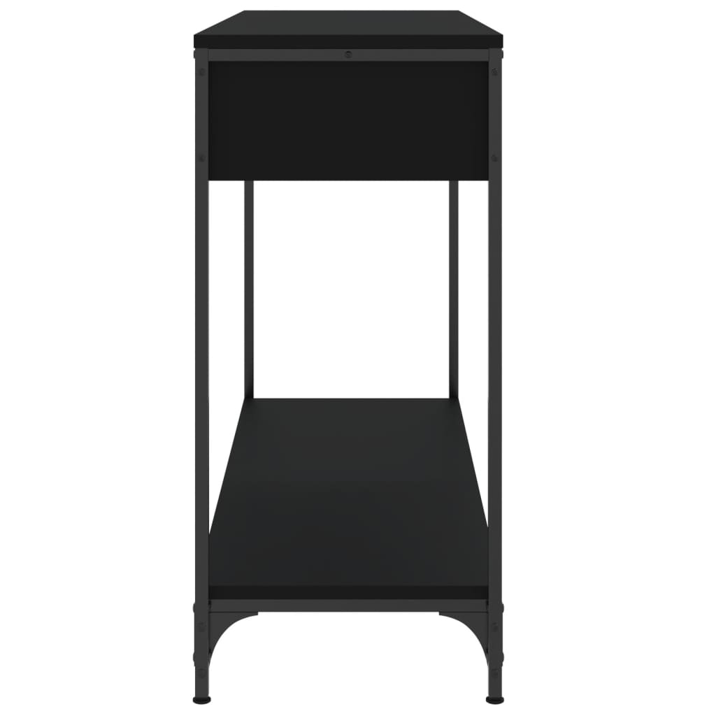 Table console noir 100x34,5x75 cm bois d'ingénierie - XIOS
