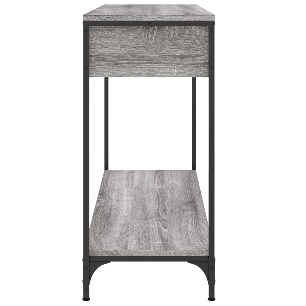 Table console sonoma gris 100x34,5x75 cm bois d'ingénierie - XIOS