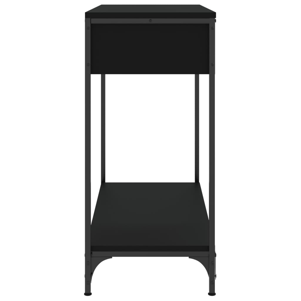 Table console noir 75x34,5x75 cm bois d'ingénierie - XIOS