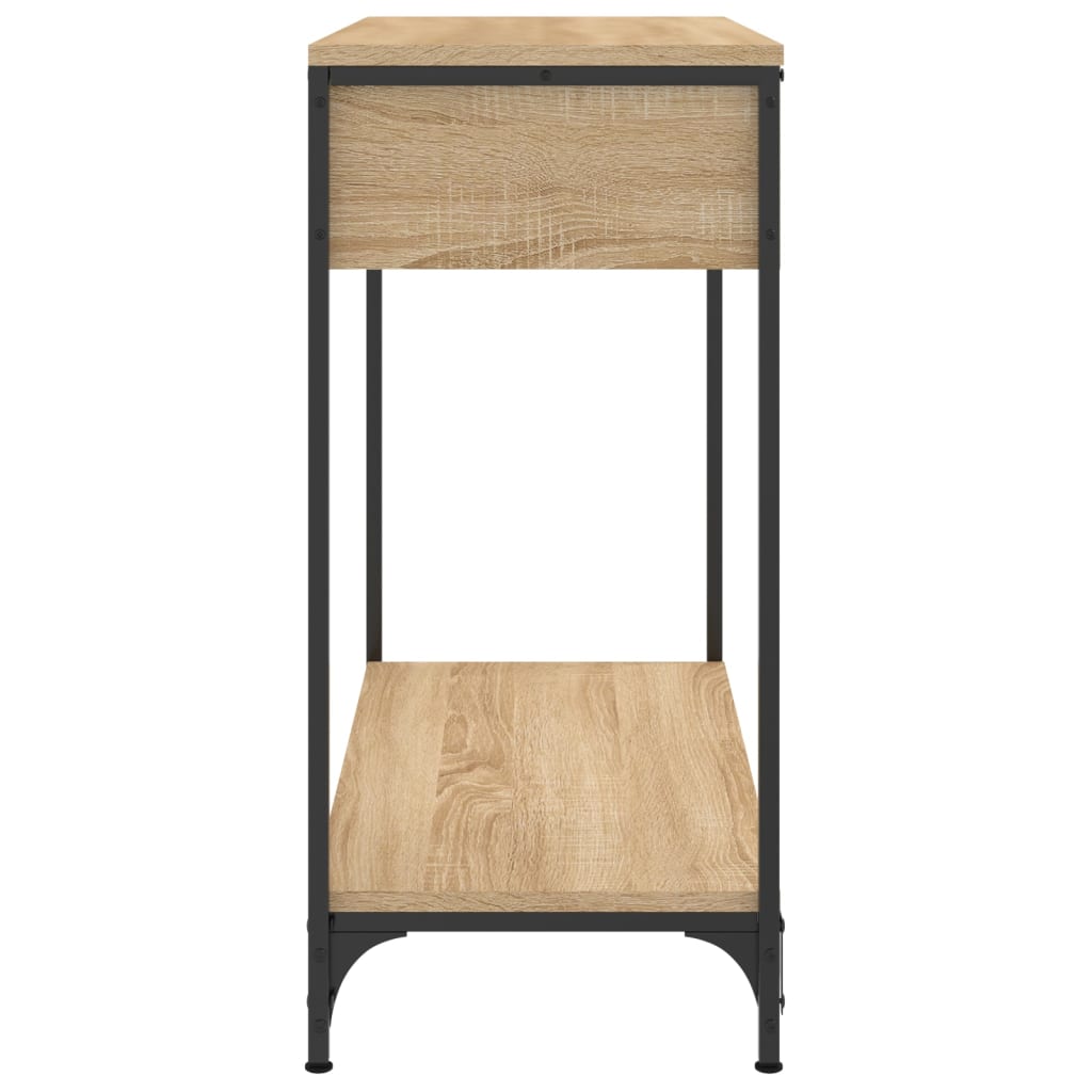 Table console chêne sonoma 75x34,5x75 cm bois d'ingénierie - XIOS