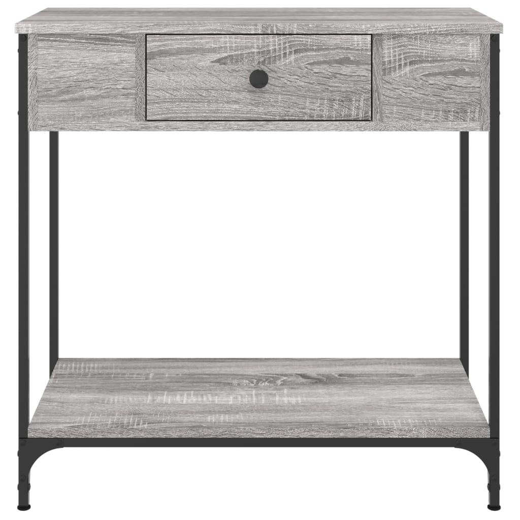 Table console sonoma gris 75x34,5x75 cm bois d'ingénierie - XIOS