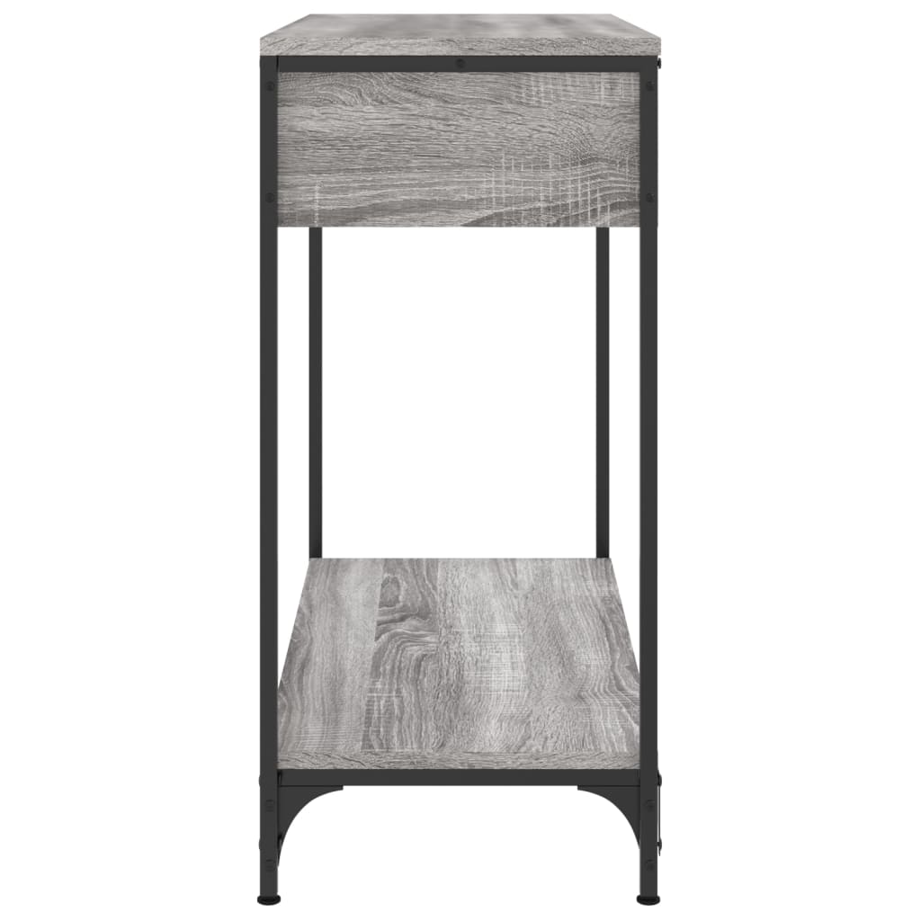 Table console sonoma gris 75x34,5x75 cm bois d'ingénierie - XIOS