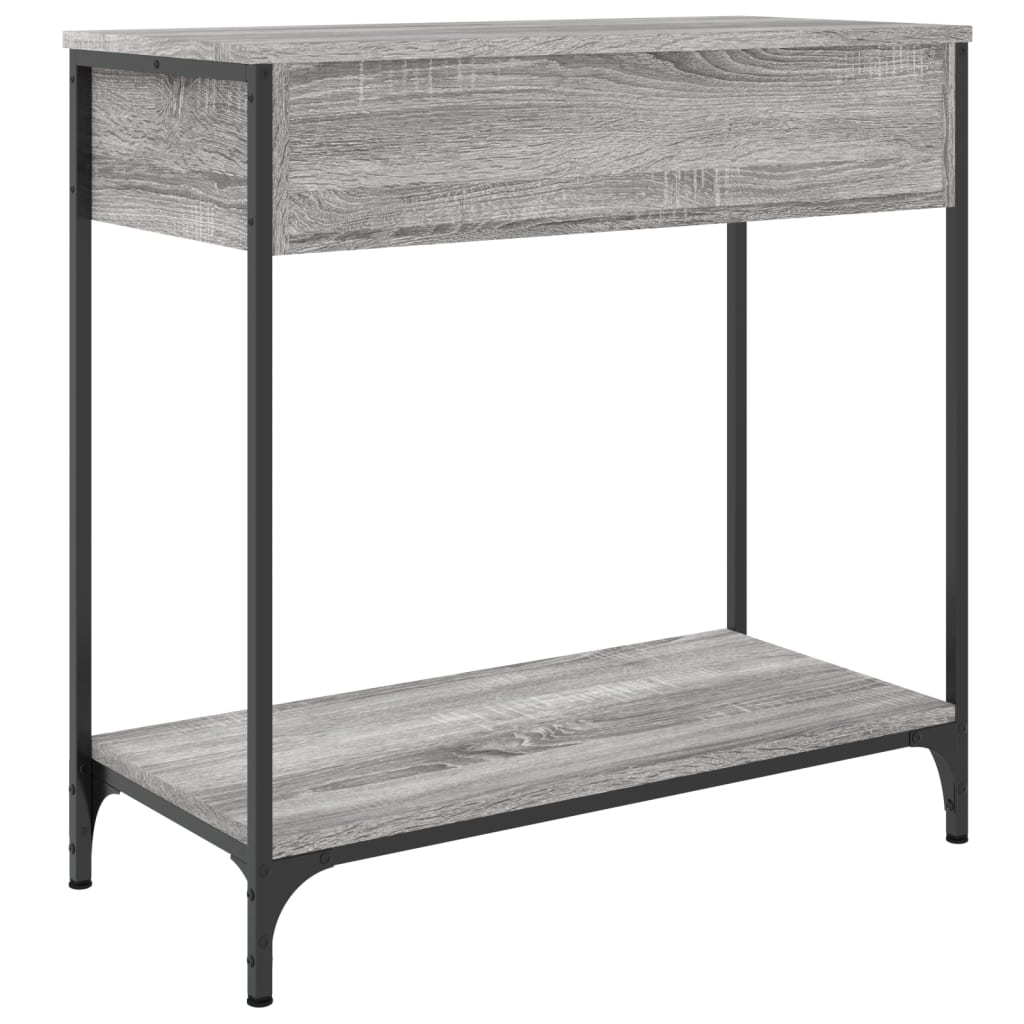 Table console sonoma gris 75x34,5x75 cm bois d'ingénierie - XIOS