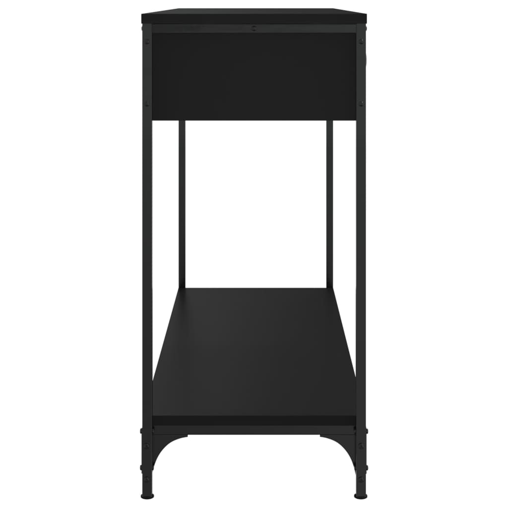 Table console noir 100x34,5x75 cm bois d'ingénierie - XIOS