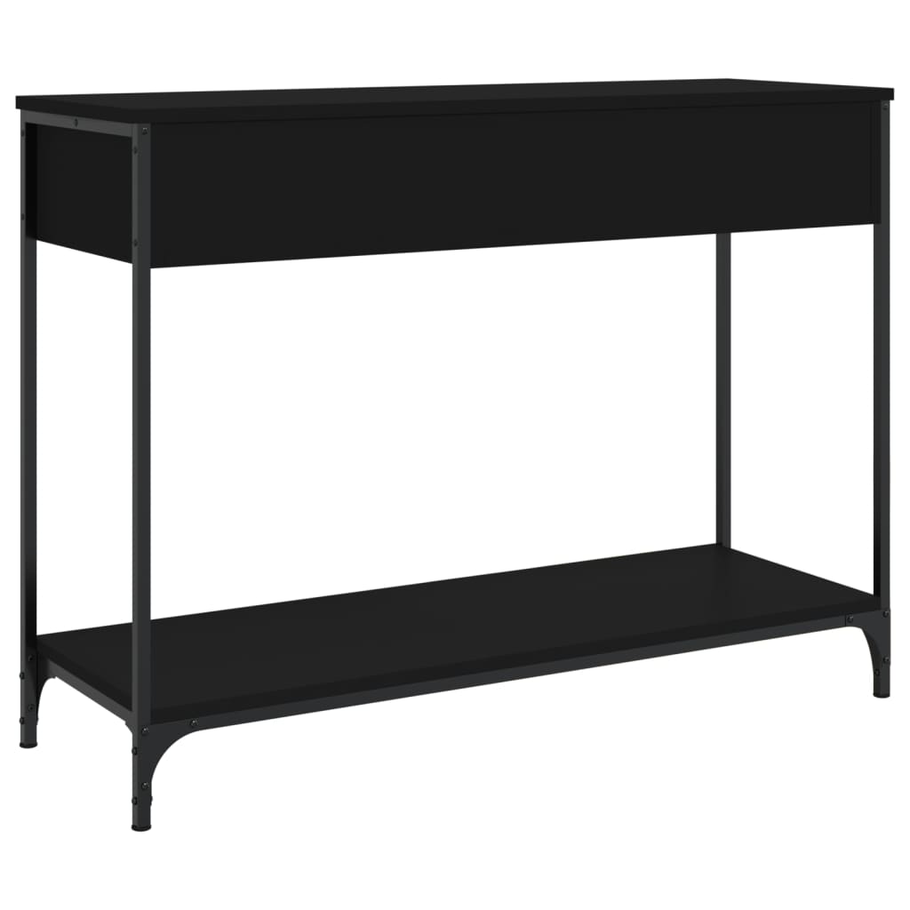 Table console noir 100x34,5x75 cm bois d'ingénierie - XIOS