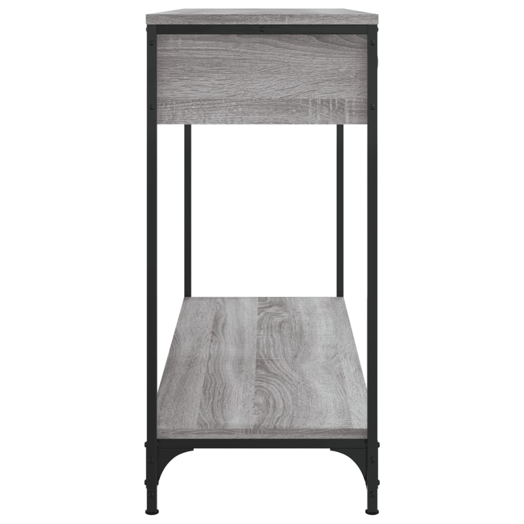 Table console sonoma gris 100x34,5x75 cm bois d'ingénierie - XIOS