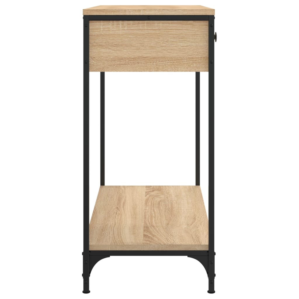 Table console chêne sonoma 75x34,5x75 cm bois d'ingénierie - XIOS