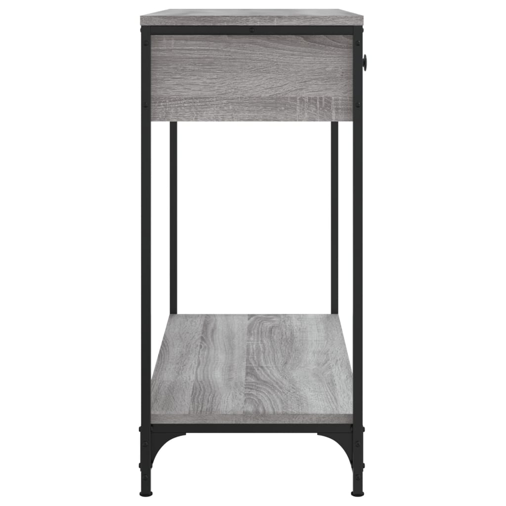 Table console sonoma gris 75x34,5x75 cm bois d'ingénierie - XIOS