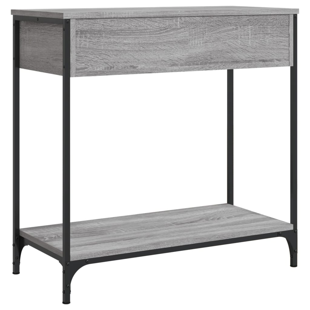 Table console sonoma gris 75x34,5x75 cm bois d'ingénierie - XIOS