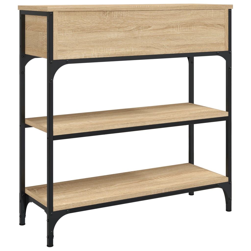 Table console chêne sonoma 72,5x25x75 cm bois d'ingénierie Tables d'appoint vidaXL   