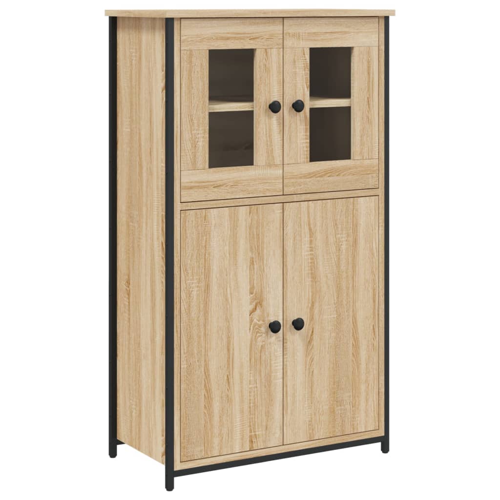 Buffet haut chêne sonoma 62x32x106,5 cm bois d'ingénierie - XIOS