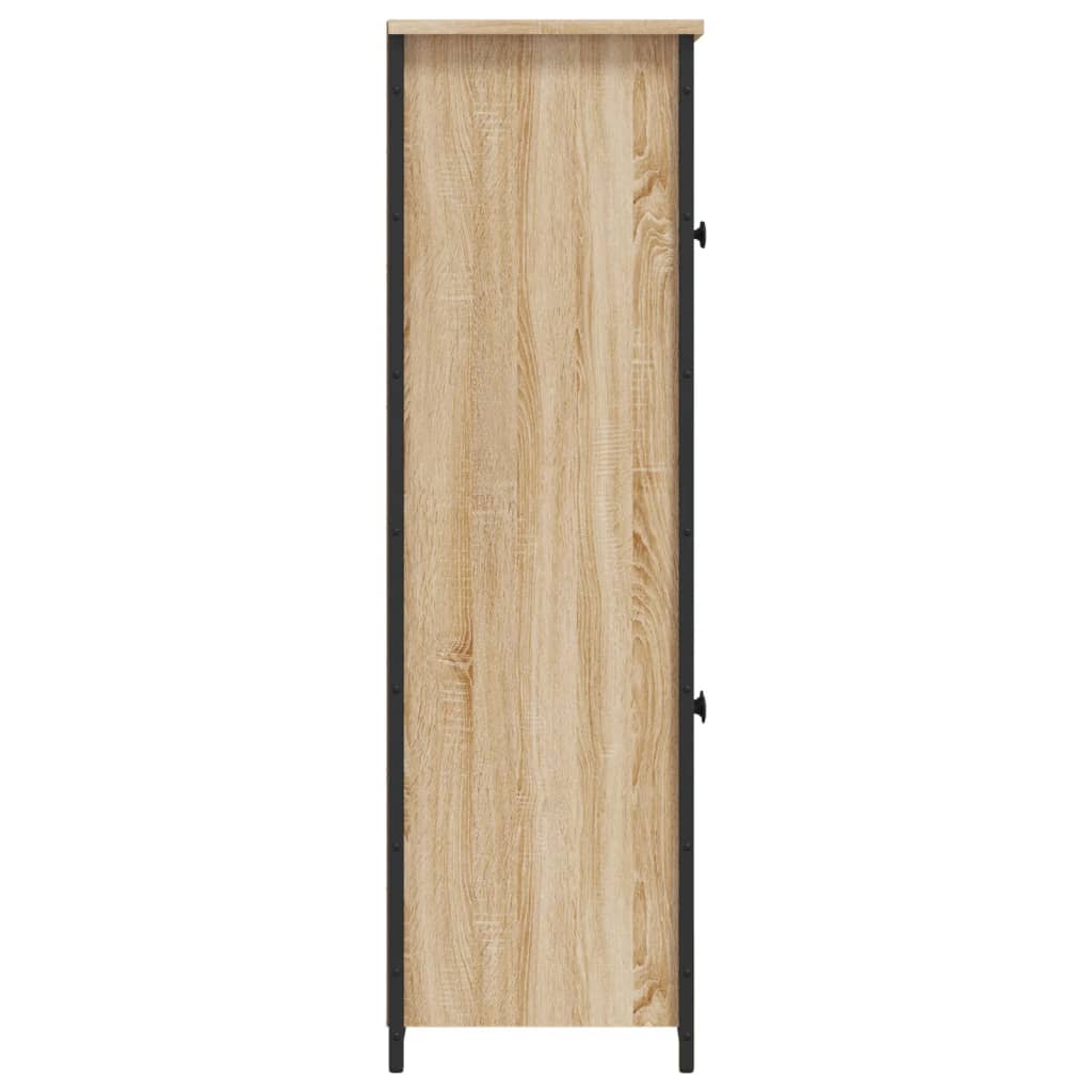 Buffet haut chêne sonoma 62x32x106,5 cm bois d'ingénierie - XIOS