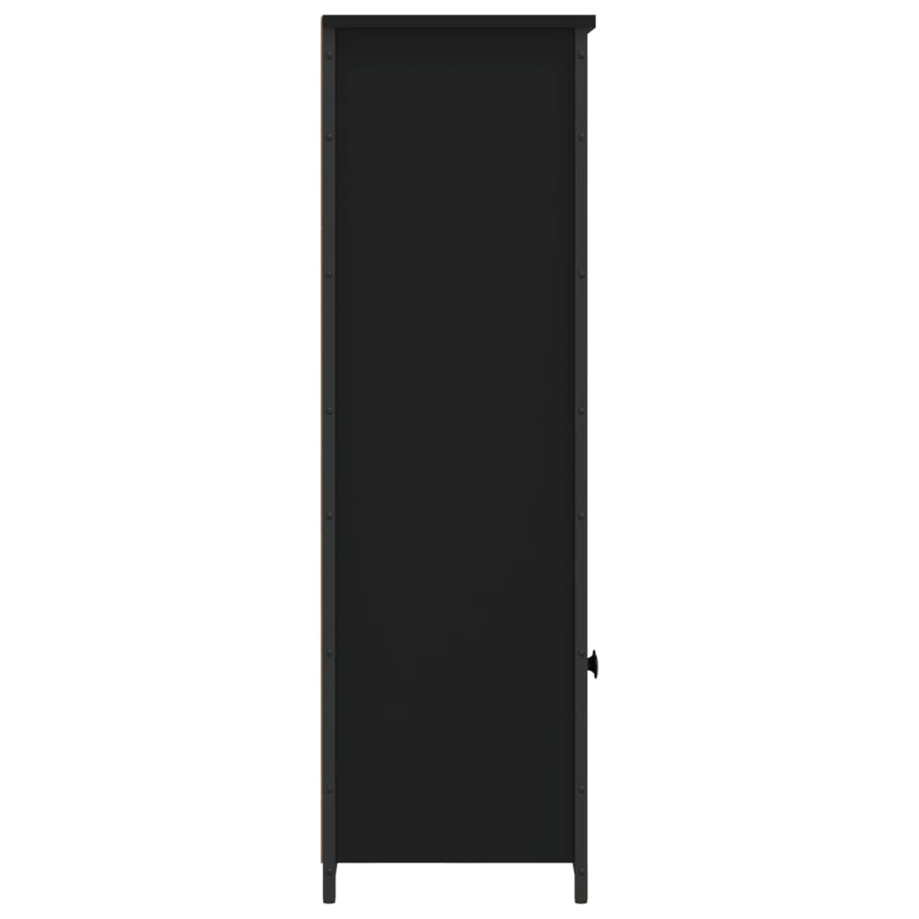 Buffet haut noir 62x32x103,5 cm bois d'ingénierie - XIOS