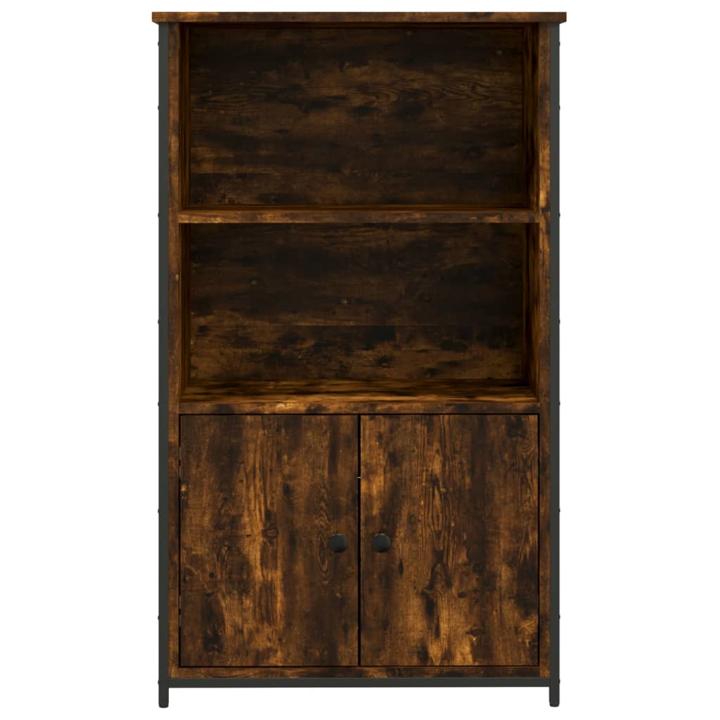 Buffet haut chêne fumé 62x32x103,5 cm bois d'ingénierie - XIOS