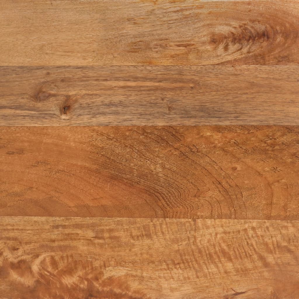 Table de chevet marron et noir bois de manguier solide - XIOS