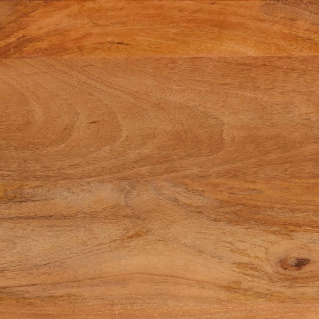 Table basse marron et noir 100x54x40 cm bois massif de manguier - XIOS