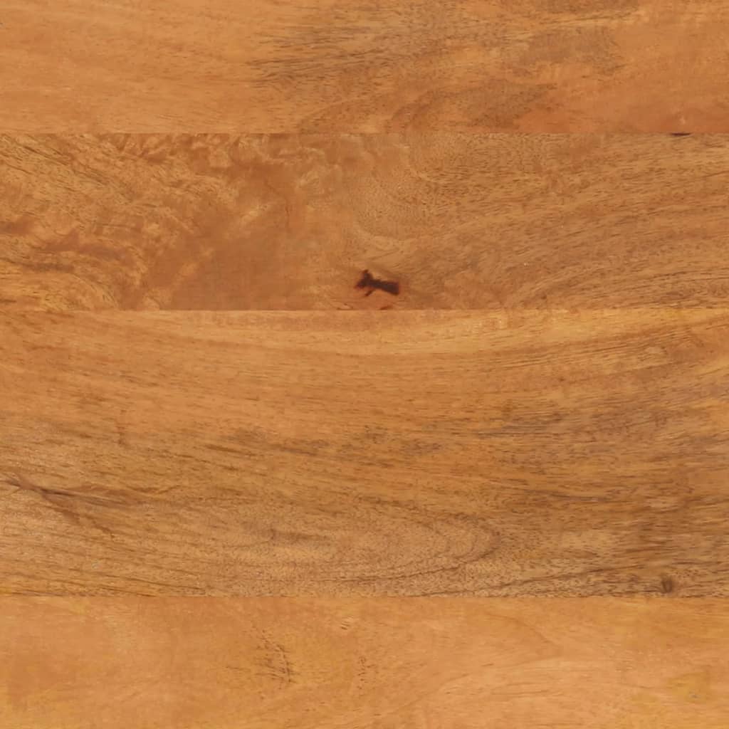 Table basse marron et noir 80x54x40 cm bois de massif manguier - XIOS