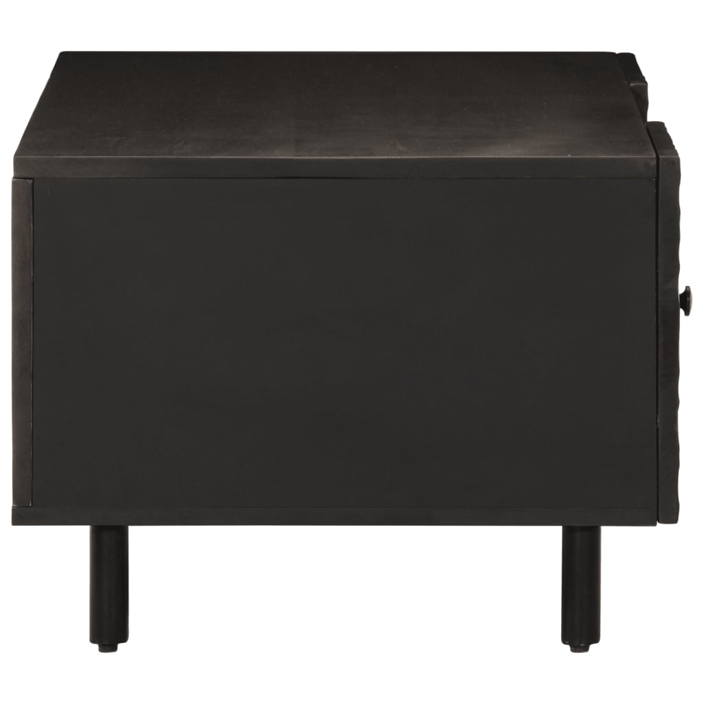 Table basse noir 100x54x40 cm bois massif de manguier - XIOS