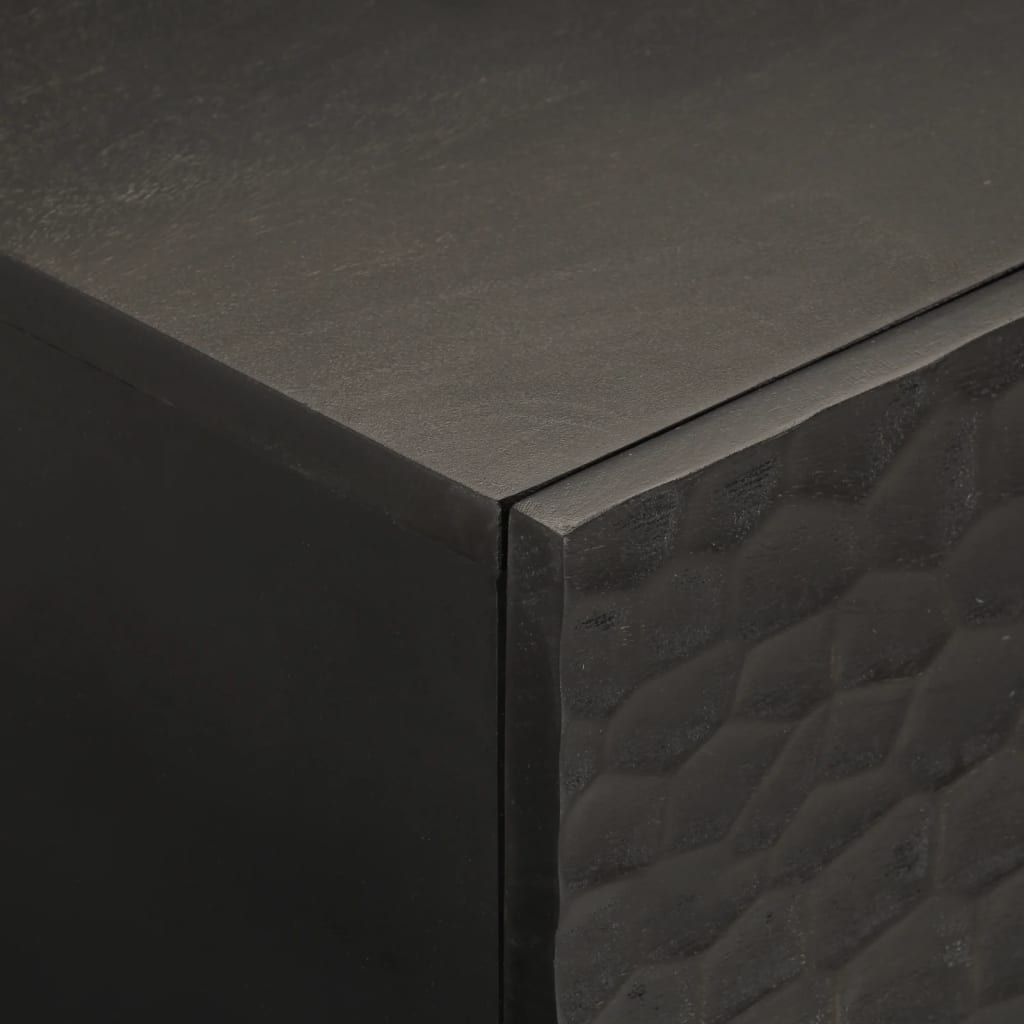 Table basse noir 100x54x40 cm bois massif de manguier - XIOS