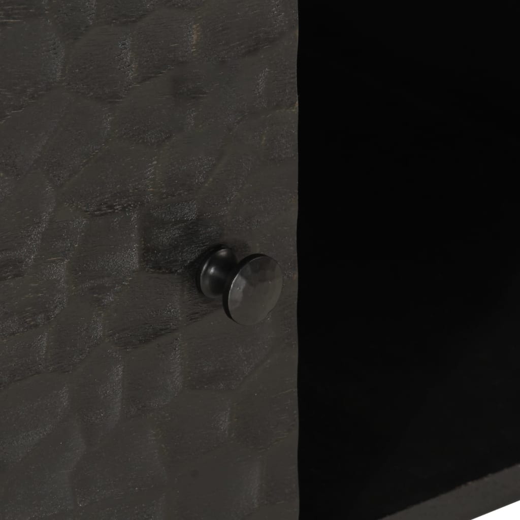 Table basse noir 100x54x40 cm bois massif de manguier - XIOS