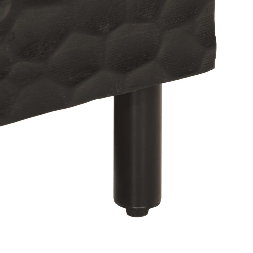 Table basse noir 100x54x40 cm bois massif de manguier - XIOS