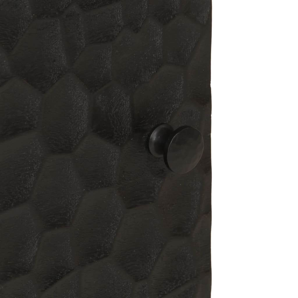 Buffet noir 40x33x110 cm bois de manguier massif - XIOS