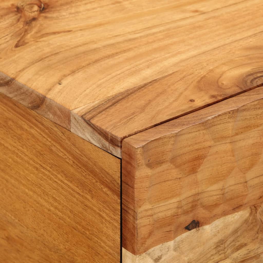 Table basse 80x50x40 cm bois massif d'acacia - XIOS