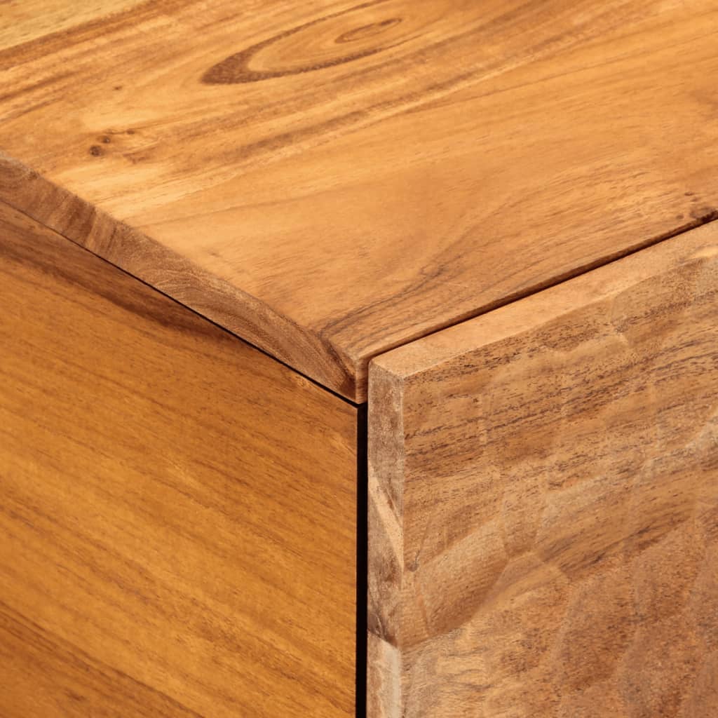 Table basse 80x50x40 cm bois massif d'acacia - XIOS